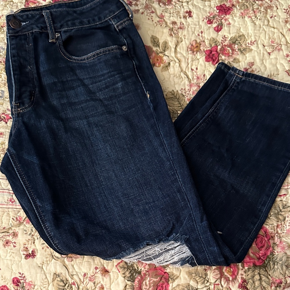 American Eagle Outfitters Deep Blue Jeans